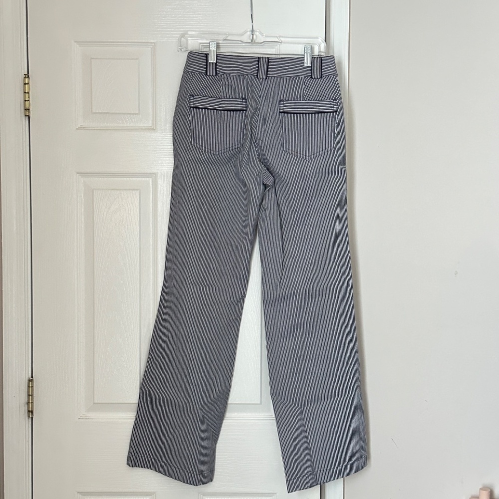 Boden Navy and White Pinstripe Trousers - Picture 6 of 9
